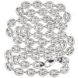 Estate Sterling "Gucci Style" Anchor Link Chain Necklace 36.5"
