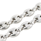 Estate Sterling "Gucci Style" Anchor Link Chain Necklace 36.5"