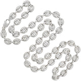 Estate Sterling "Gucci Style" Anchor Link Chain Necklace 36.5"