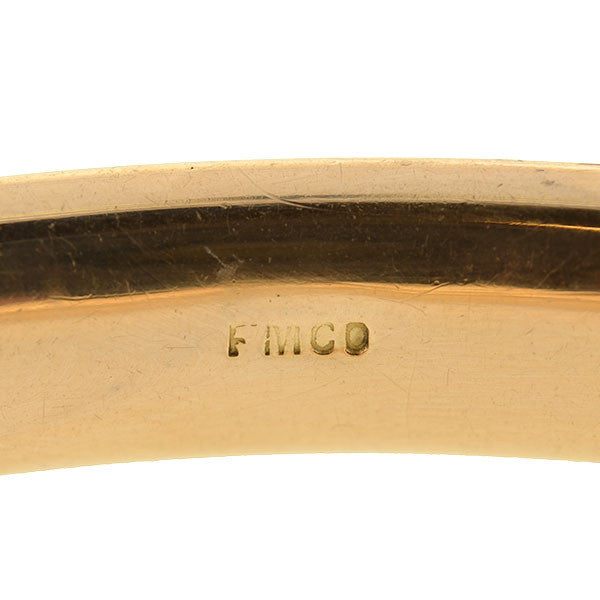 Victorian GoldFilled Repousse Hinged Bangle Bracelet A. Brandt + Son