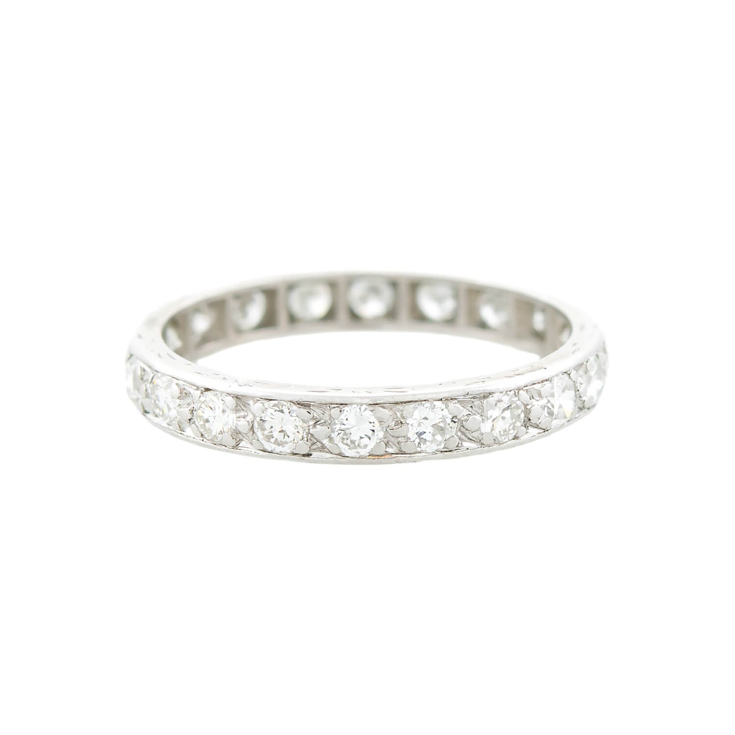 Art Deco Platinum Diamond Eternity Band