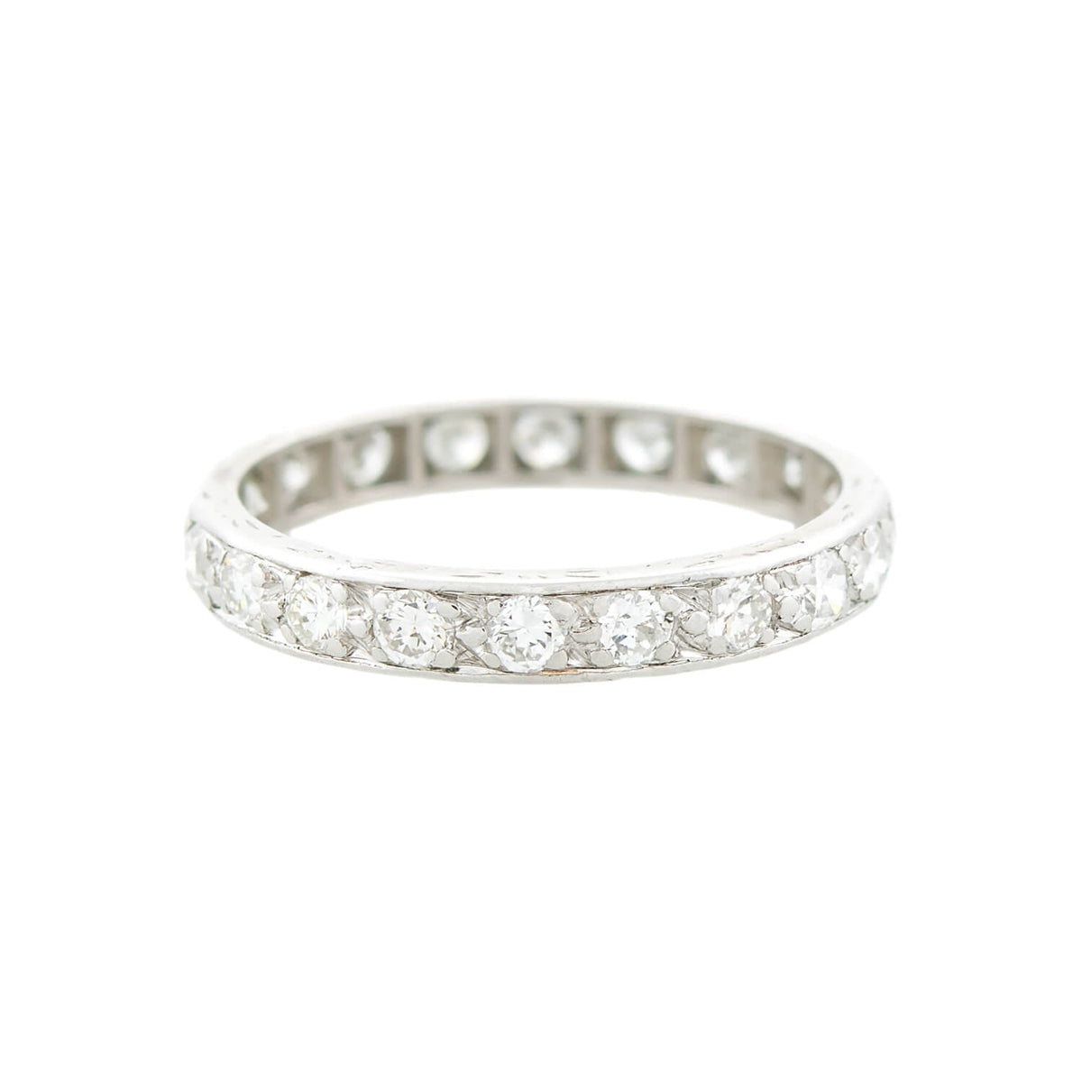 Art Deco Platinum Diamond Eternity Band