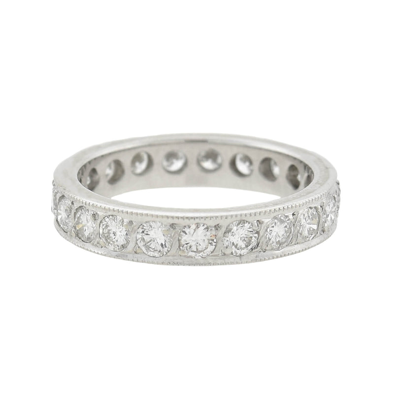 Estate Platinum + Diamond Eternity Band 2.00ctw