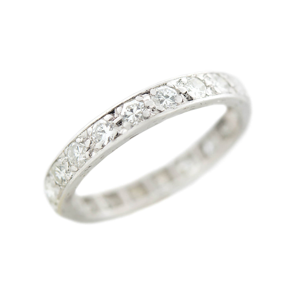 Art Deco Platinum Diamond Eternity Band