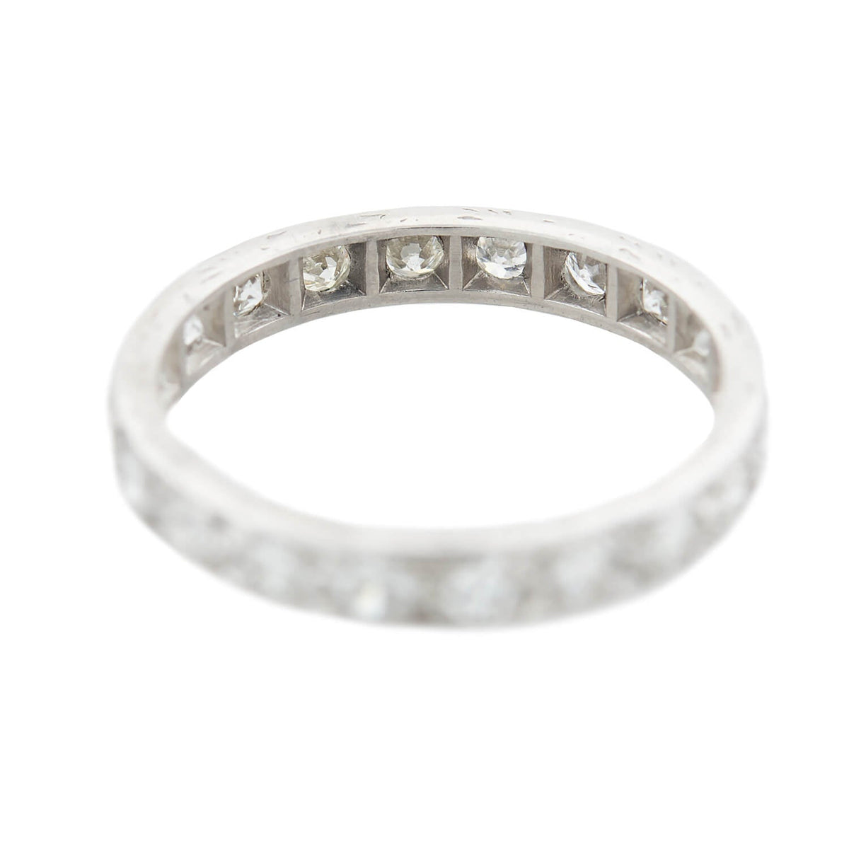 Art Deco Platinum Diamond Eternity Band