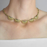 FAHRNER Vintage Sterling Gilt & Marcasite Necklace