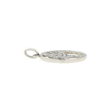 Edwardian Platinum + Rose Cut Diamond Flower Basket Charm
