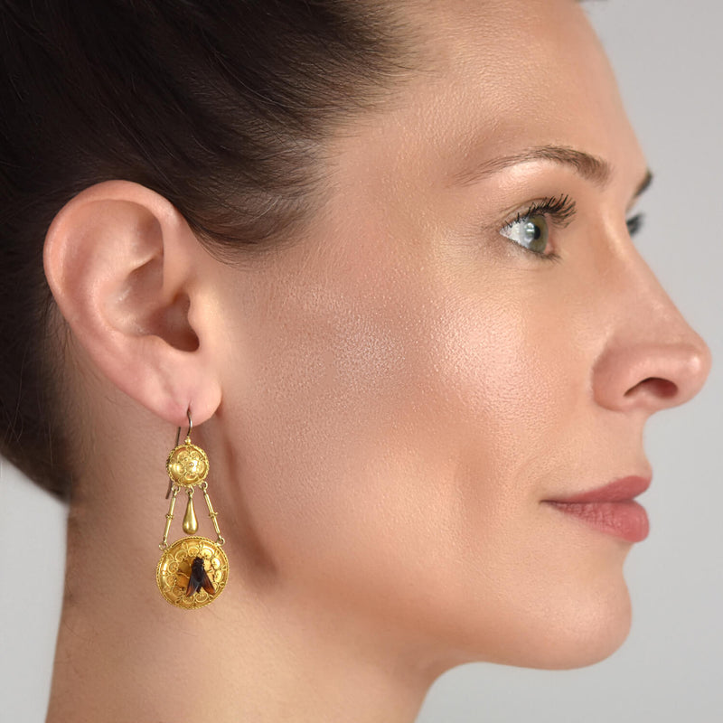 Grace Gold Pearl Earrings – Tate + Zoey