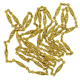Late Victorian French 18kt Yellow Gold Link Chain Necklace 52"