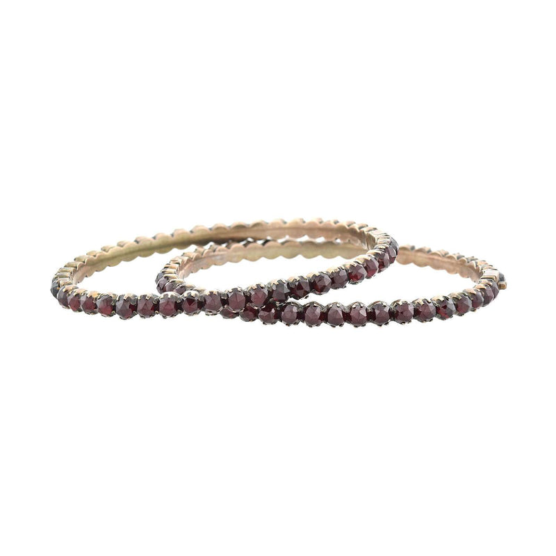 Victorian 9kt + Garnet Bracelet Set