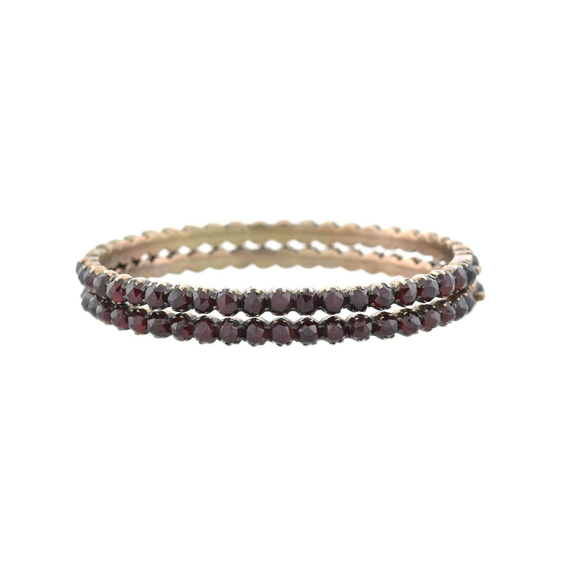 Victorian 9kt + Garnet Bracelet Set