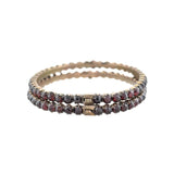 Victorian 9kt + Garnet Bracelet Set