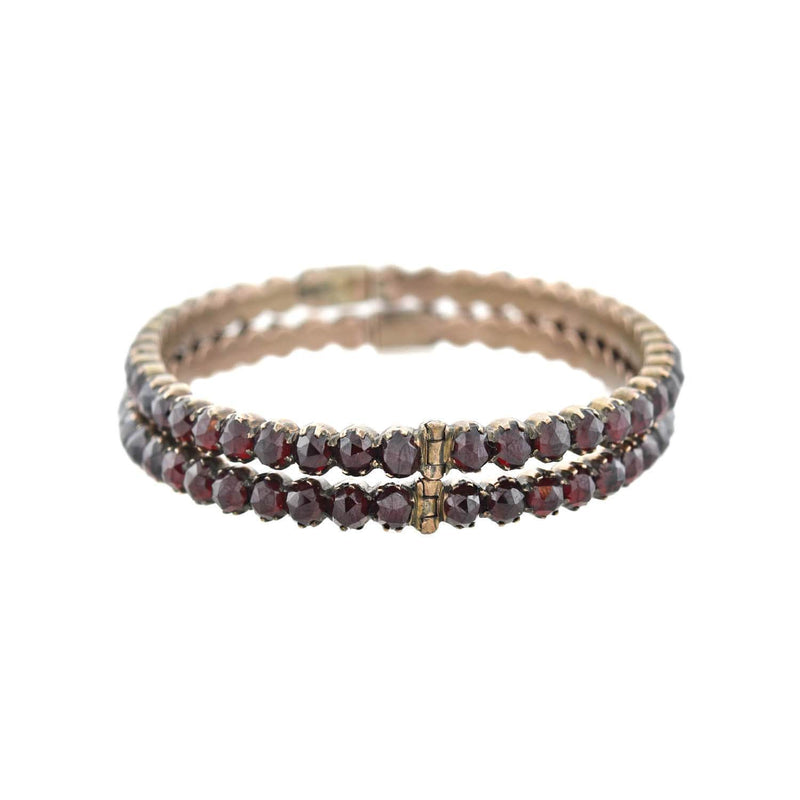 Victorian 9kt + Garnet Bracelet Set
