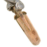 Georgian Sterling Rose Cut Diamond Pin & Necklace Set