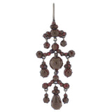 Victorian Gilded Bohemian Garnet Earrings