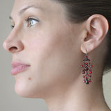 Victorian Gilded Bohemian Garnet Earrings
