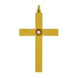 Late Victorian 14kt Diamond Cross Pendant .10ct