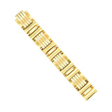 Retro French 18kt Mixed Metals Geometric Link Bracelet