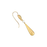 Art Nouveau 14kt + Seed Pearl Dangle Earrings