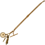 Victorian Gold-Filled Watch Chain + Brass Charm Bracelet