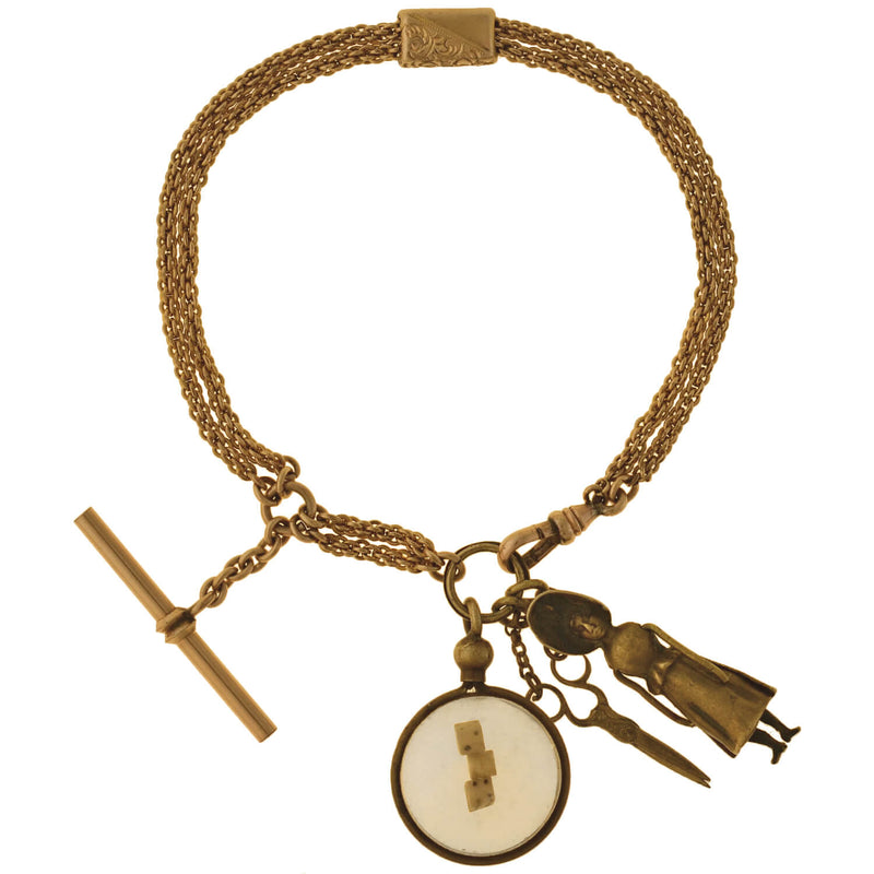 Gold filled charm bracelet sales
