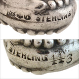 GORHAM Victorian Large Sterling Repousse Perfume Bottle