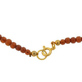 Late Art Deco Graduating Natural Amber Bead Necklace 34"