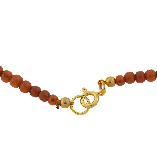 Late Art Deco Graduating Natural Amber Bead Necklace 34"