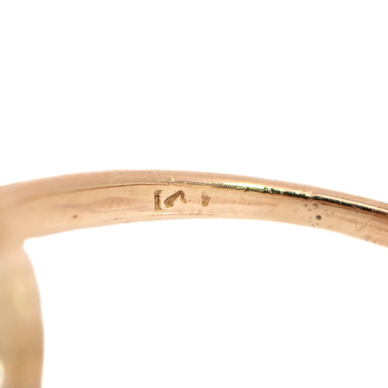 Edwardian 14k Platinum GIA No Heat Sapphire + Diamond Ring