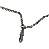 Edwardian Berlin Iron Muff Chain with "Eiserne Zeit 1916" Medallion Slide 65"