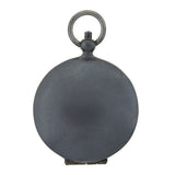 Victorian Large Gunmetal Mirrored Locket