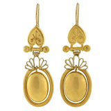 Victorian 15kt Gold Dangling Earrings