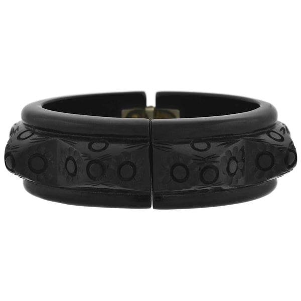 Black bakelite deals bracelet