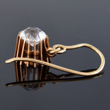 Victorian 10kt French Paste Dangle Earrings