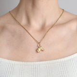 Victorian Petite 14kt Horse Head Fob/Charm