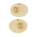 Vintage 14kt Ivory & Onyx Stud Earrings