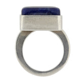 JENS HOUGAARD Vintage Sterling Lapis Lazuli Bypass Ring