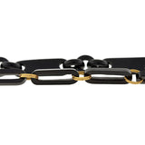 Victorian Jet Watch Chain & Whistle Pendant