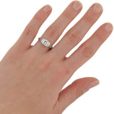 Late Art Deco 18kt Diamond Engagement Ring 0.62ct