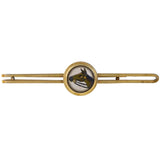 KREMENTZ Vintage Gold-Filled Essex Crystal Horse Cufflinks + Tie Clip Set