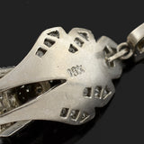 Retro 18kt Diamond Lakshmi Hindu Goddess Pendant 0.75ctw