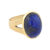 Vintage 14kt Lapis Lazuli Cabochon Ring