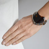 LEDESMA Vintage Mexican Sterling Tortoise Shell Bracelet