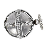 Art Deco Sterling Large Rock Crystal "Pool of Light" Pendant