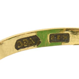 Late Victorian 18kt Large Jade Navette Ring