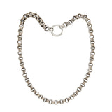 Victorian Sterling Link Chain Necklace 16.25"