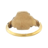Victorian 15k Enameled Locket Ring
