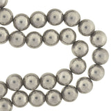 Vintage Sterling Silver Large Bead Slip-On Necklace 32"