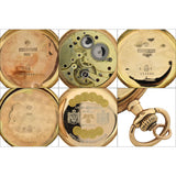 LOUIS AUDEMARS & CIE Rare Victorian 14kt Hunter Case Enamel Pocket Watch - Made for Germany