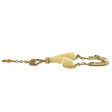 Victorian Mother of Pearl Horseshoe & Hooves Fob Pendant